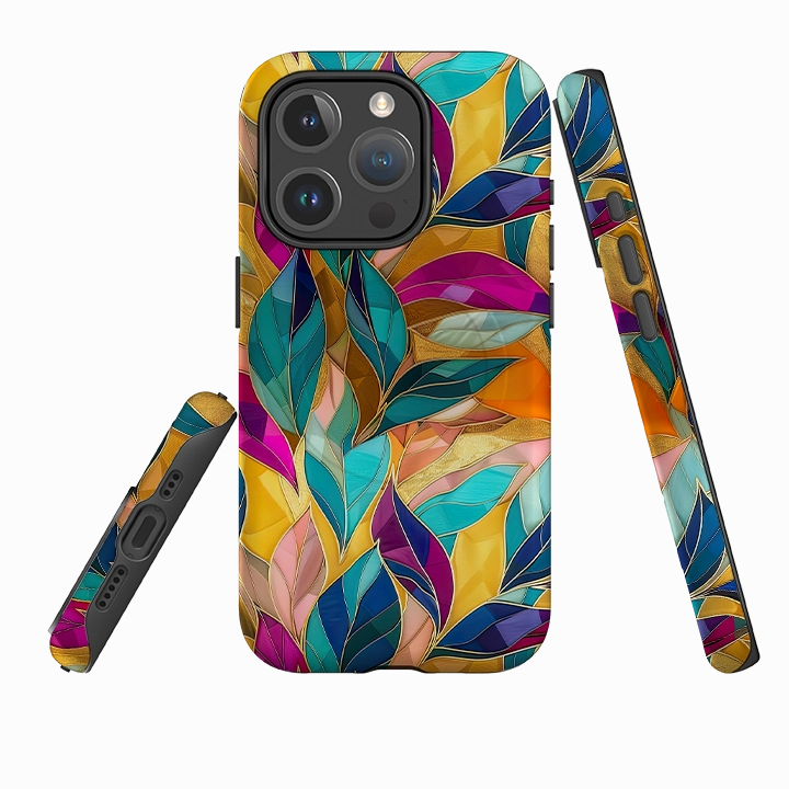 Luxury Detail iPhone MagSafe Tough Case - River Leaves