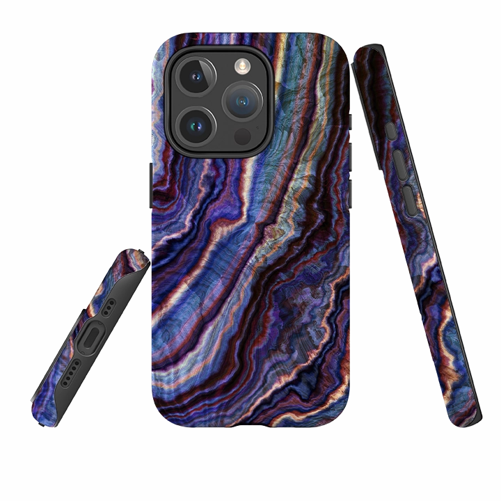 Light Form Protective Texture Finish iPhone MagSafe Tough Case -  Royal Agate