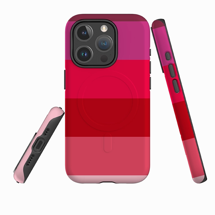 metal frame iPhone MagSafe Tough Case - Ruby Grade By Kitty Joseph