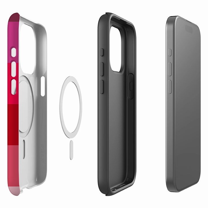 iPhone MagSafe Tough Case - Ruby Grade By Kitty Joseph Modern Edge Layer