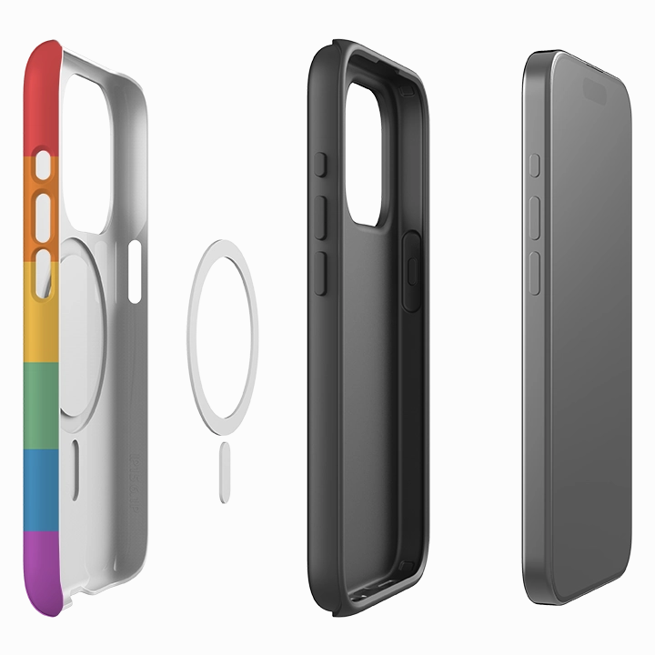 Minimal Texture iPhone MagSafe Tough Case -  San Francisco Chroma