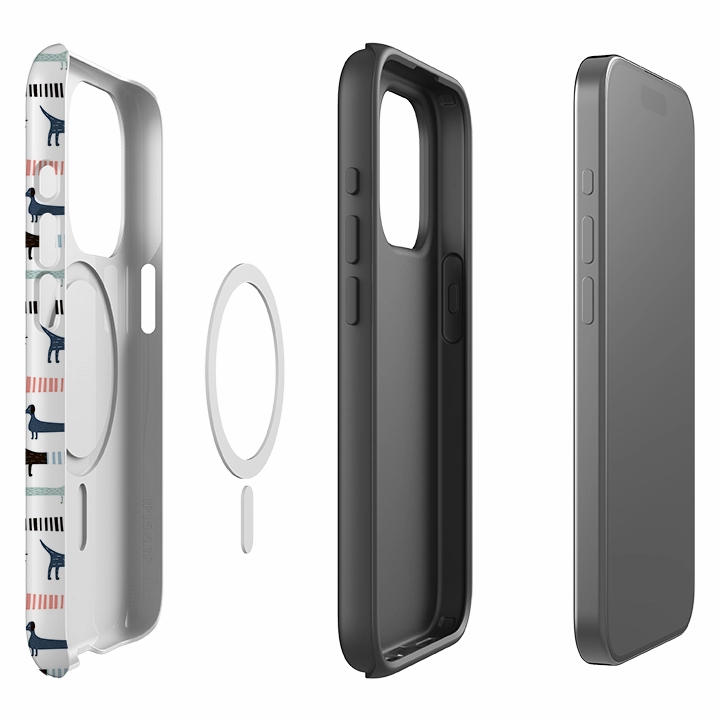 Protective Outline Compact Frame iPhone MagSafe Tough Case -  Sausage Dog
