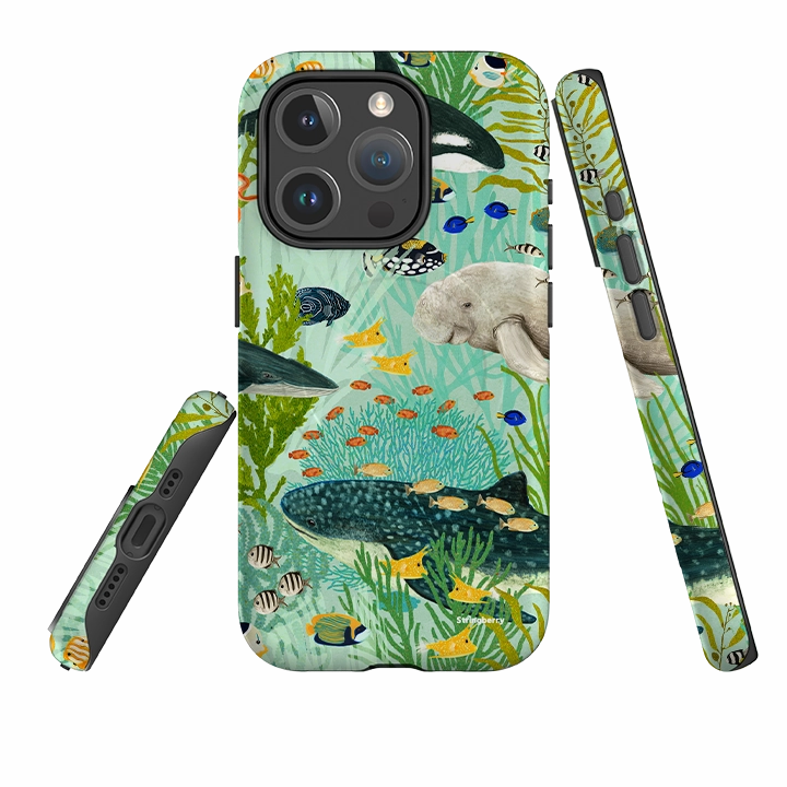 Light Shield Light Protection iPhone MagSafe Tough Case - Sea Life By Katherine Quinn