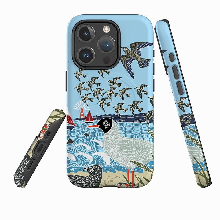 iPhone MagSafe Tough Case - Seagulls And Seals By Kate heiss Premium Material
