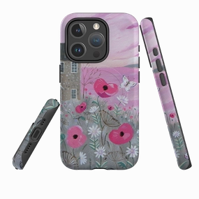 iPhone MagSafe Tough Case - Seaside Flowers By Mary Stubberfield Modern Texture