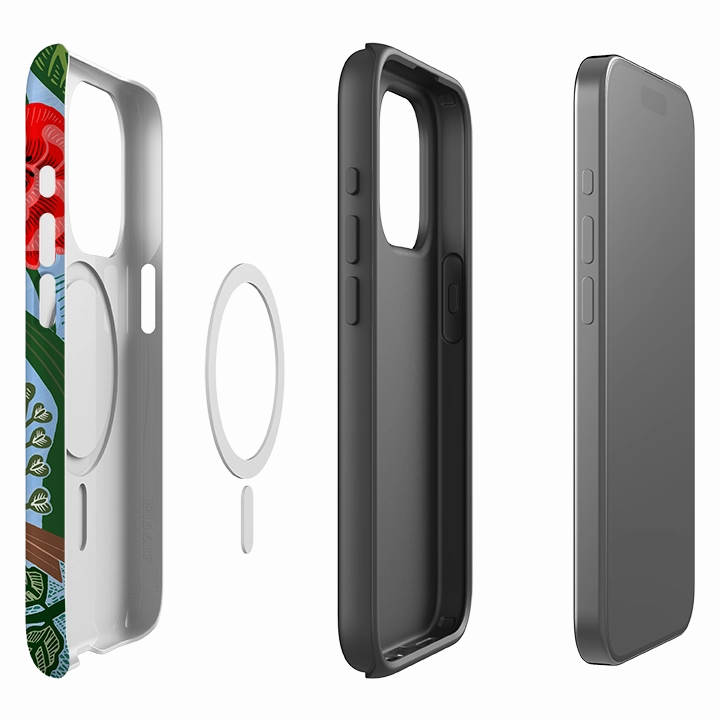 iPhone MagSafe Tough Case - Secret Garden By Kate heiss Vivid Texture Stylish Finish Texture