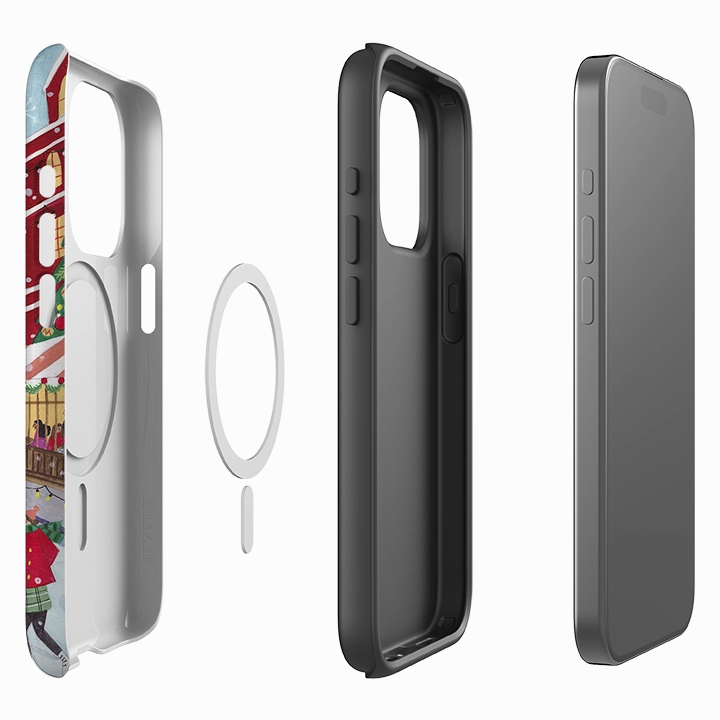 Drop Shield Clean Texture iPhone MagSafe Tough Case - Skating London By Caroline Bonne Muller