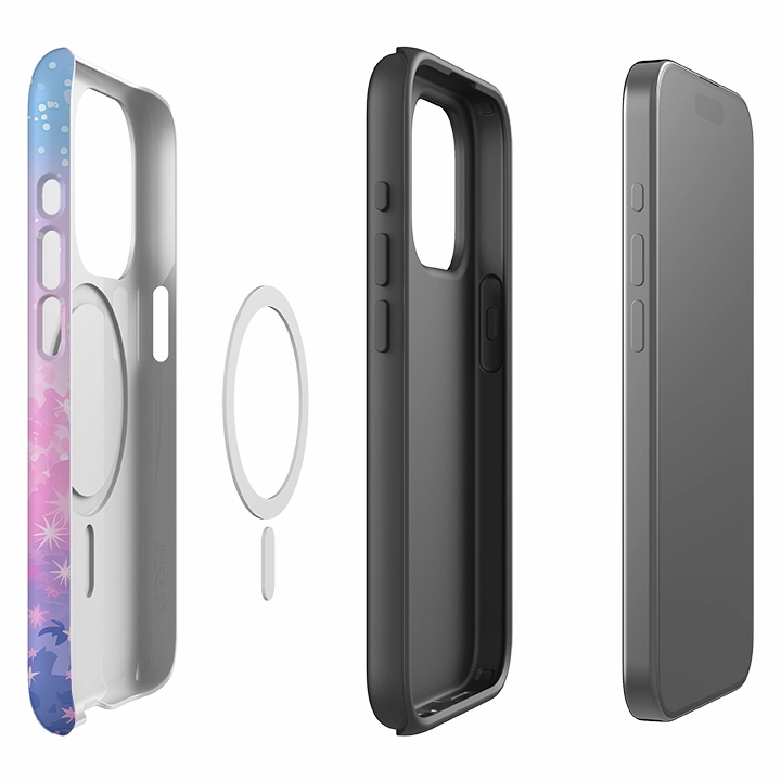 Matte Pattern Design Premium Form iPhone MagSafe Tough Case - Skyline