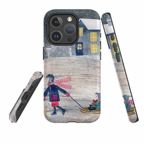 iPhone MagSafe Tough Case - Sledging By Tracey English Light Structure Stylish Texture
