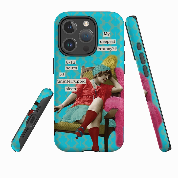 Premium Texture Design Minimal Look iPhone MagSafe Tough Case - Sleep By Clare Jordan