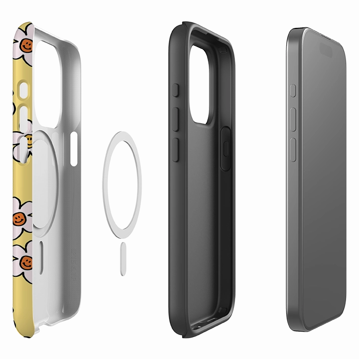 Office Accessory iPhone MagSafe Tough Case -  Smiley-Mellow Yellow