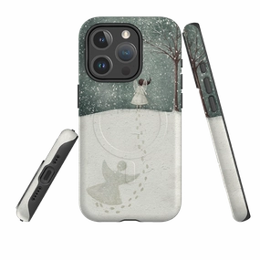 Premium Edge Flexible Build Form iPhone MagSafe Tough Case -  Snow Angel By Maja Lindberg