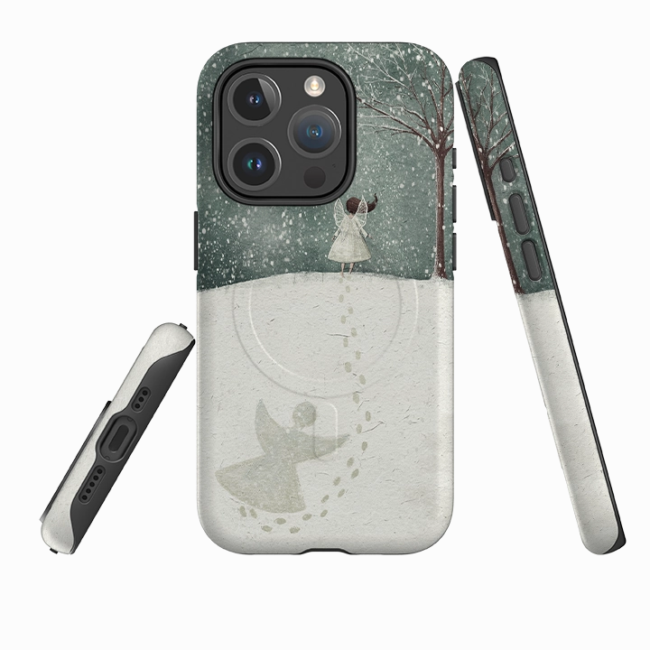 Premium Edge Flexible Build Form iPhone MagSafe Tough Case -  Snow Angel By Maja Lindberg