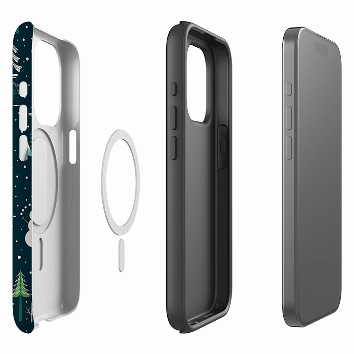 daily protection Soft Shield iPhone MagSafe Tough Case -  Snowman Playground By Jenny Zemanek