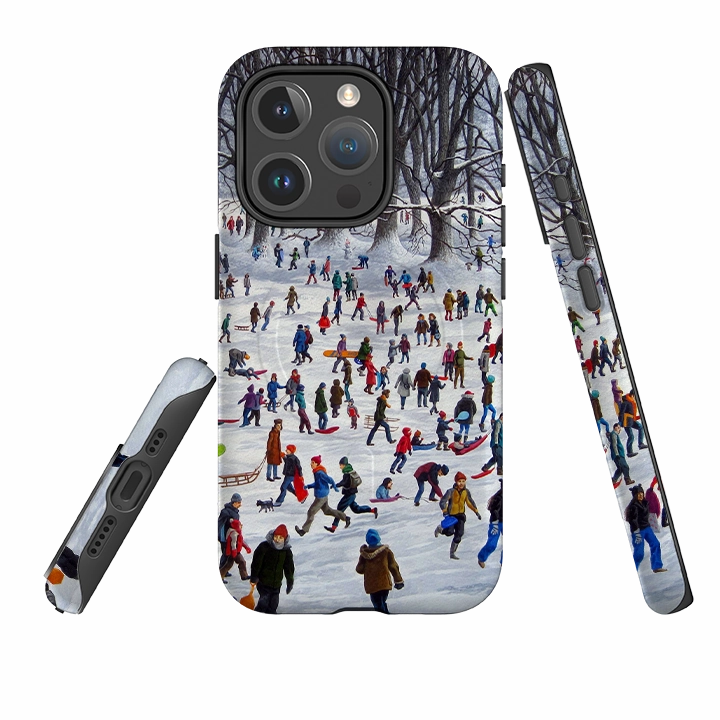 Protective Quality Color Pattern iPhone MagSafe Tough Case -  Snowtime By Philip Hood
