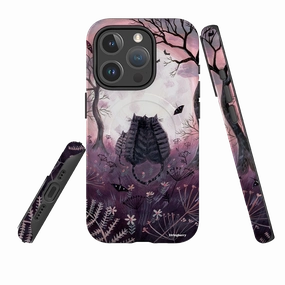 iPhone MagSafe Tough Case - Spooky Cats By Mary Stubberfield Elegant Pattern Design Shock Frame