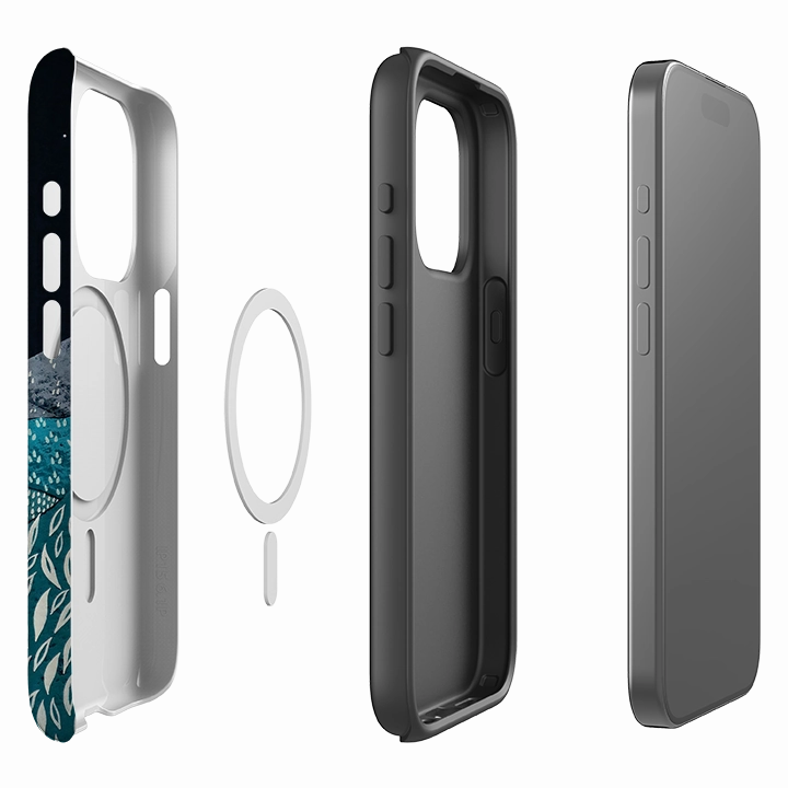 Polished Layer Polished Edge iPhone MagSafe Tough Case -  Spring Night By Natasha Newton