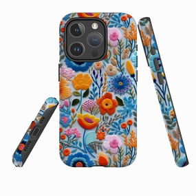 iPhone MagSafe Tough Case - Spring Petals II Flexible Detail Durable Build Texture