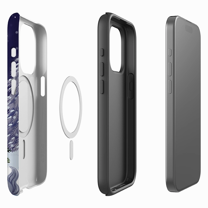 Edge Shield iPhone MagSafe Tough Case - Squirrel Tree By Bex Parkin