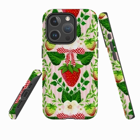Luxury Look Protective Covering iPhone MagSafe Tough Case - Strawberries I By Abby Jacobs