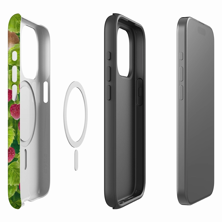 Soft Feel iPhone MagSafe Tough Case - Strawberry Thieves By Bex Parkin