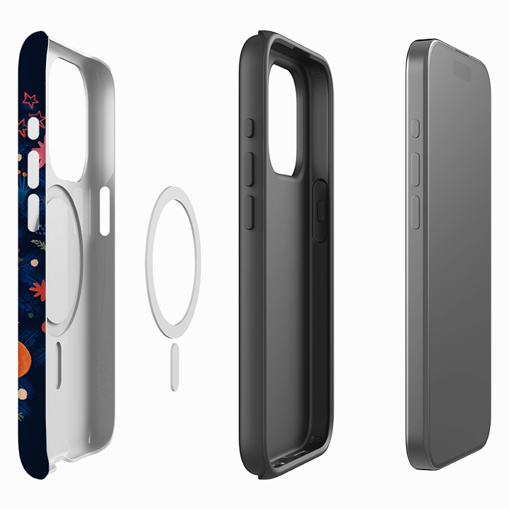 Soft Material iPhone MagSafe Tough Case - Sugar and Spice II By Emma Frances Grant