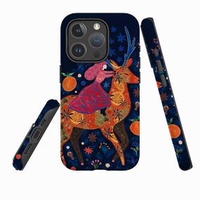 Smooth Grip Raised Bezels iPhone MagSafe Tough Case - Sugar and Spice II By Emma Frances Grant