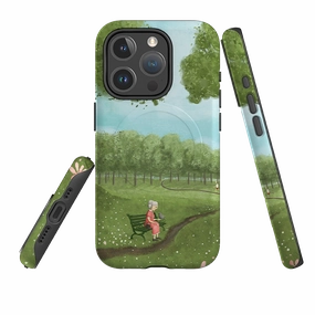 iPhone MagSafe Tough Case - Summer By Maja Lindberg Durable Design Texture Strong Texture