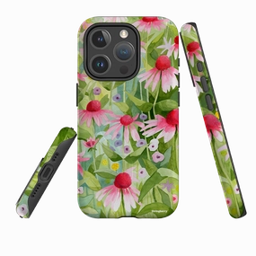 iPhone MagSafe Tough Case -  Summer Echinacea by Bex Parkin Flexible Grip