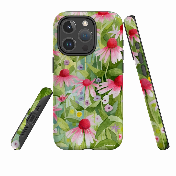 Soft Finish iPhone MagSafe Tough Case -  Summer Echinacea by Bex Parkin