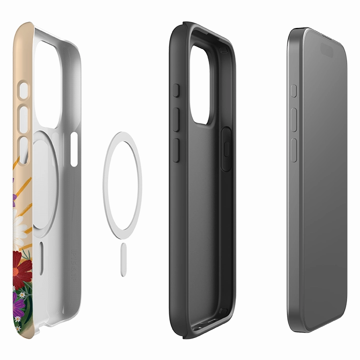 Hybrid Surface Layer Gloss Finish Texture iPhone MagSafe Tough Case -  Summer Fox By Lee Foster Wilson