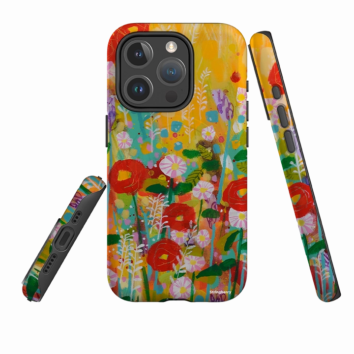 Hybrid Material Gloss Surface iPhone MagSafe Tough Case -  Summer Meadow By Claire West