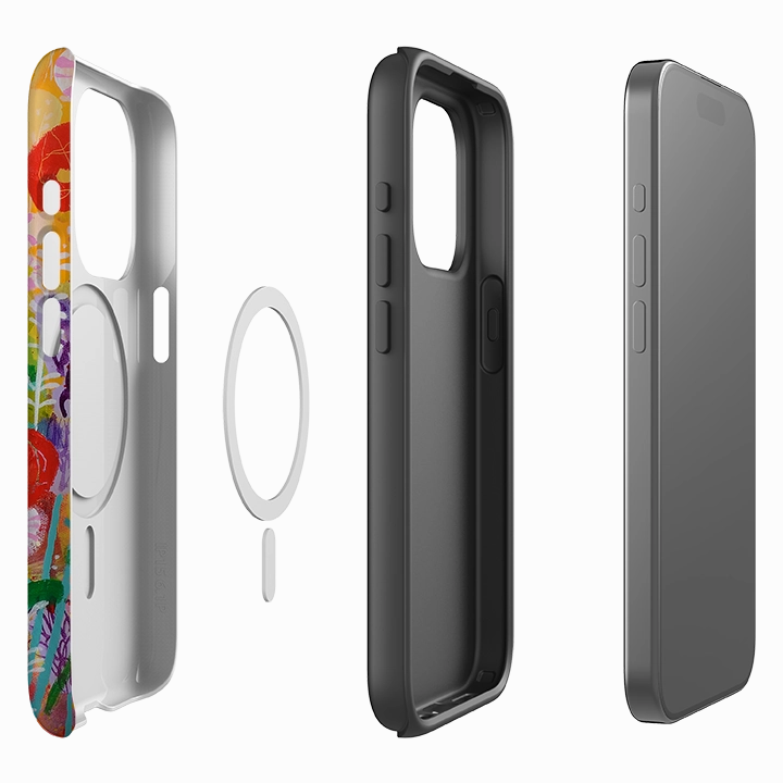 Easy Removal iPhone MagSafe Tough Case -  Summer Meadow By Claire West