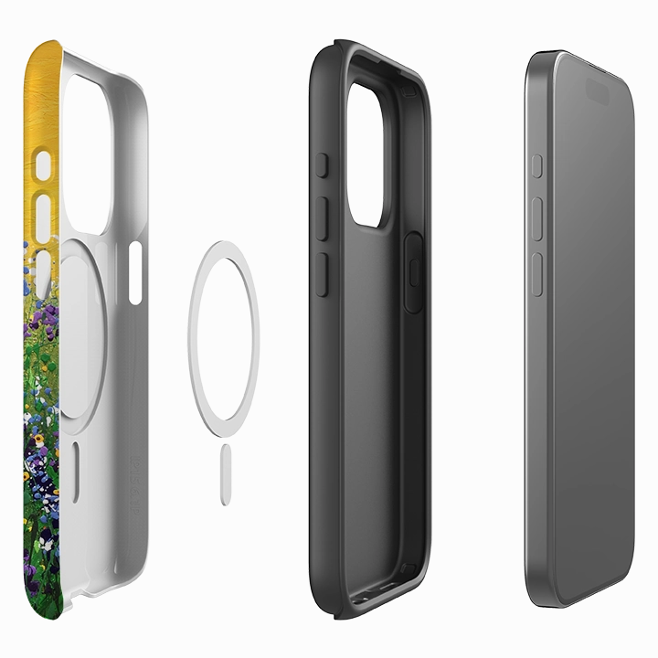 iPhone MagSafe Tough Case - Sunshine Meadow By Linda Calvert Jacobson clean design