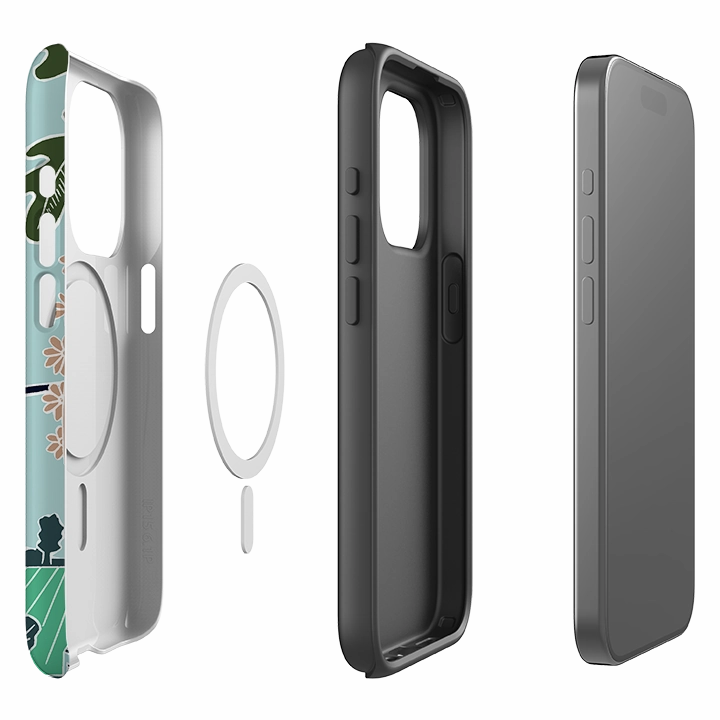 iPhone MagSafe Tough Case -  Swallows By Kate Heiss Comfort Accessory Grip Layer