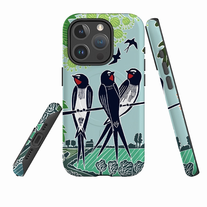 iPhone MagSafe Tough Case -  Swallows By Kate Heiss Professional Look Water shield