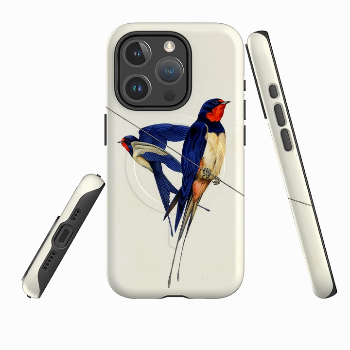Soft Finish Texture iPhone MagSafe Tough Case -  Swallows By Philip Hood