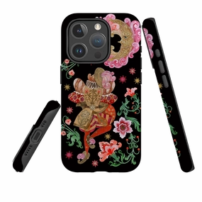 Polished Finish Texture Comfort Finish iPhone MagSafe Tough Case - Ten Lords A Leaping By Maria Matos