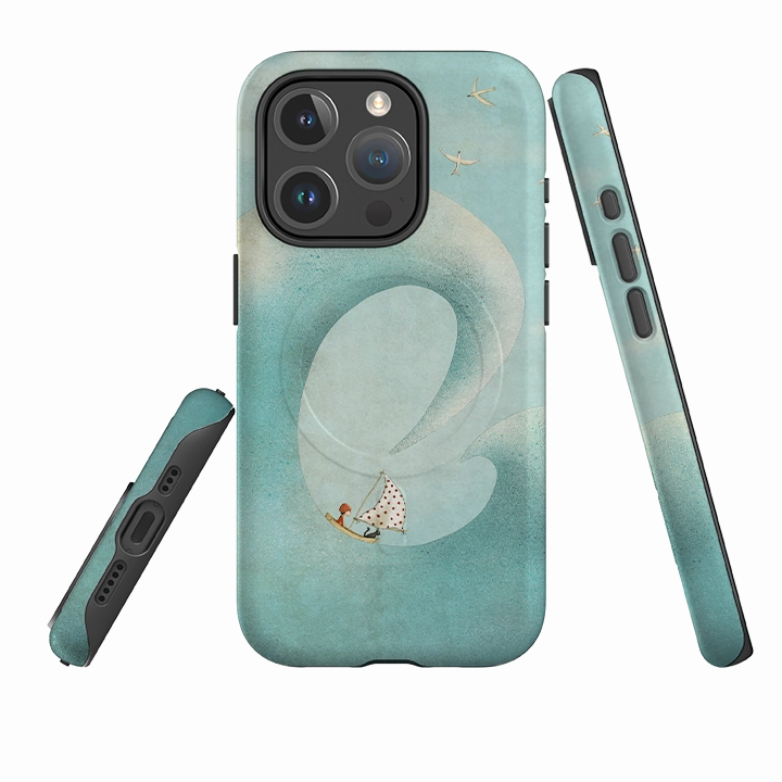 Luxury Detail Protective Design Layer iPhone MagSafe Tough Case - The Wave By Maja Lindberg