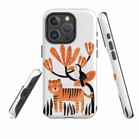 iPhone MagSafe Tough Case - Tiger and Toucan By Tracey English Luxury Style