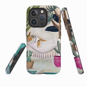 iPhone MagSafe Tough Case - Tiger Hammock By Bex Parkin Sporty Design