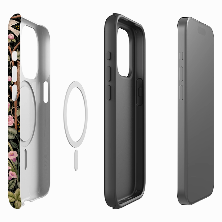 Elegant Build Texture Scratch Barrier iPhone MagSafe Tough Case - Tree Of Life By Bex Parkin