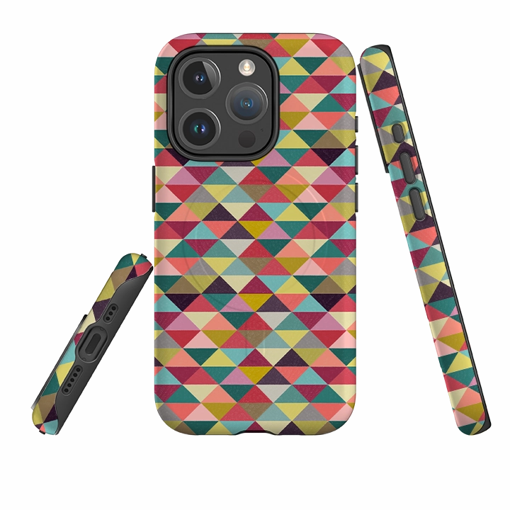 Fashion Texture iPhone MagSafe Tough Case -  Triangle Geometric By Suzy Taylor