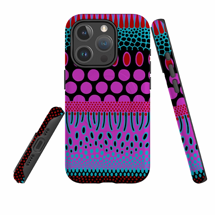 iPhone MagSafe Tough Case -  Tropical Spot By Cressida Bell Minimal Edge Design Ultra Slim