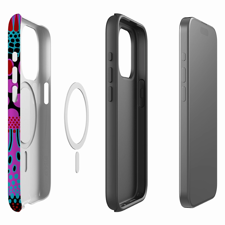 iPhone MagSafe Tough Case -  Tropical Spot By Cressida Bell Smooth Detail Classic Frame