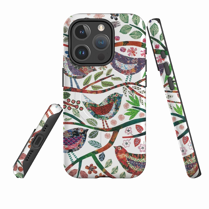 iPhone MagSafe Tough Case -  Vintage Birds By Jane Robbins Modern Detail