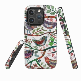 iPhone MagSafe Tough Case -  Vintage Birds By Jane Robbins Modern Detail
