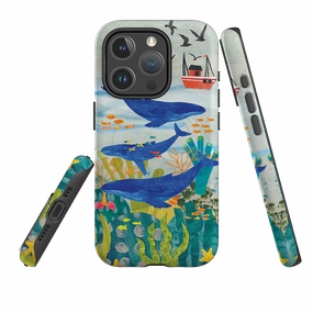 iPhone MagSafe Tough Case - Whale Watching By Tracey English Scratch Guard Scratch Resistant