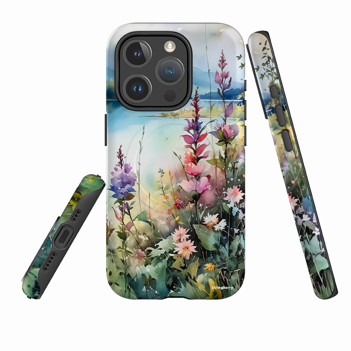 Smooth Grip Layer Elegant Layer Texture iPhone MagSafe Tough Case - Windermere