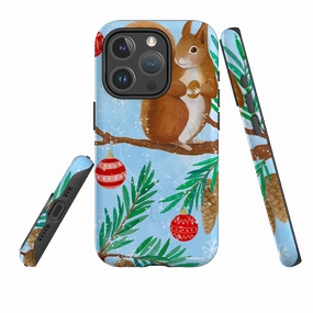 Protective Edge iPhone MagSafe Tough Case - Winter Squirrel By Bex Parkin